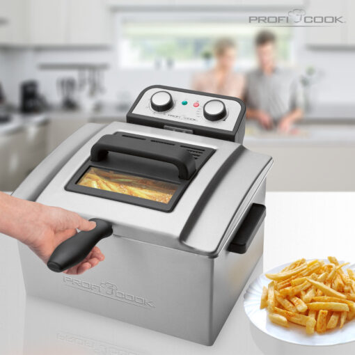 Profi Cook PC-FR 1038 Φριτέζα 5lt Ασημί - Image 5