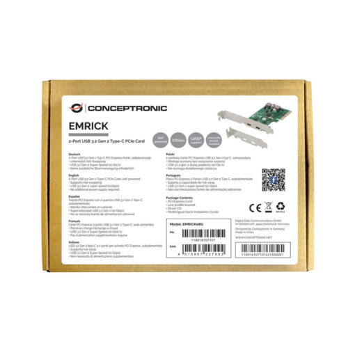 Conceptronic Κάρτα PCIe σε 2 θύρες Type-C - Image 2