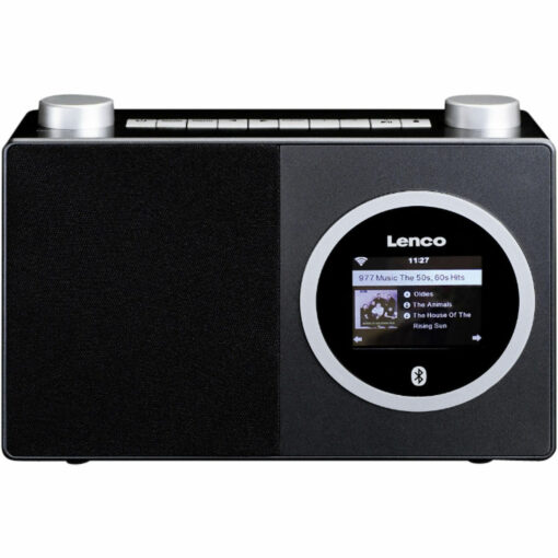 Lenco DIR-70 Επιτραπέζιο Ραδιόφωνο Ρεύματος DAB με Bluetooth Μαύρο - Image 3