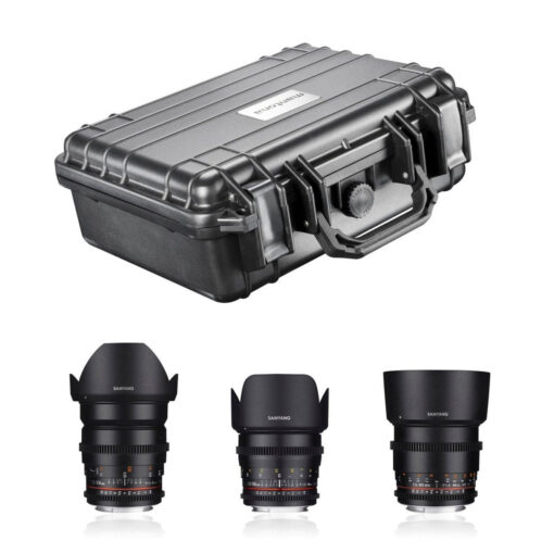 Samyang Video DSLR Basic Set (Samyang 24/3,1 + Samyang 50/1,5 + Samyang 85/1,5 + Mantona Outdoor Case M) για Sony E Μount