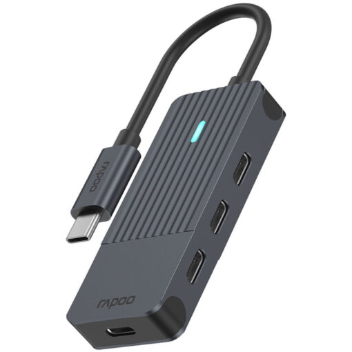 Rapoo USB 3.1 Hub 4 Θυρών με σύνδεση USB-C Γκρι