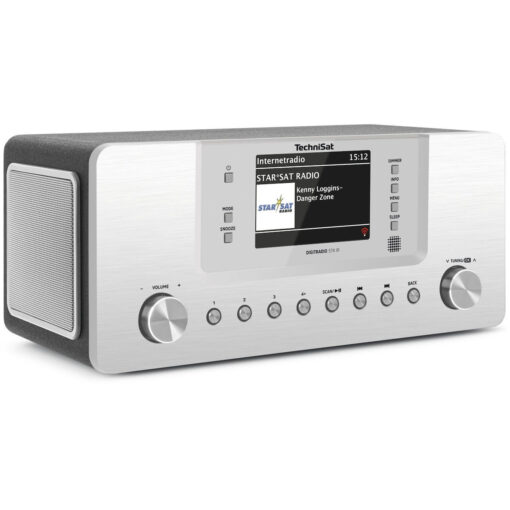 Technisat DigitRadio 574 IR Επιτραπέζιο Ραδιόφωνο Ρεύματος DAB+ με Bluetooth και USB Ασημί