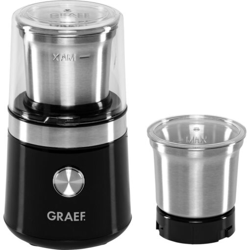 Graef Ηλεκτρικός Μύλος Καφέ 200W με Χωρητικότητα Μαύρος
