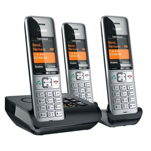 Gigaset Comfort 500A Trio με Ελληνικό Μενού Ασημί - Image 2