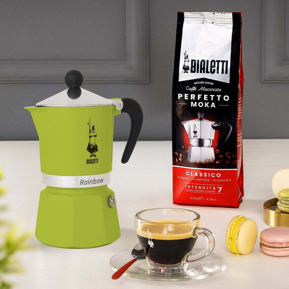 Bialetti Rainbow Μπρίκι Espresso 3cups Πράσινο - Image 3