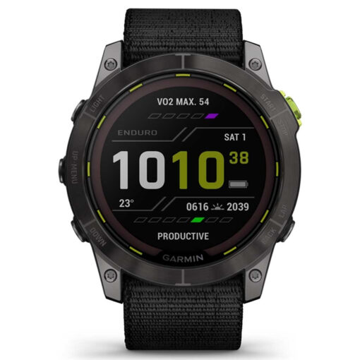 Garmin Enduro 2 Solar 51mm Grey DLC Titanium with UltraFit Nylon Strap