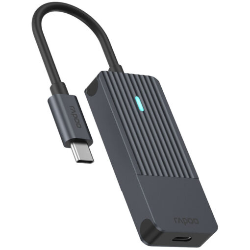 Rapoo USB 3.1 Hub 4 Θυρών με σύνδεση USB-C Γκρι - Image 2