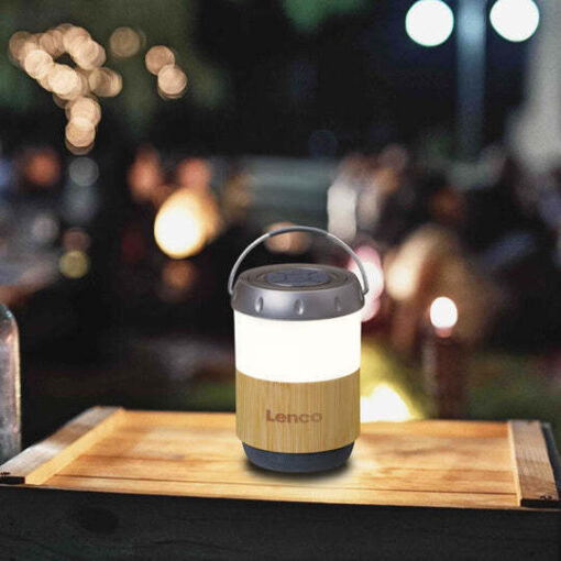 Lenco BTL-030BA Bluetooth 3W έως 40 ώρες Bamboo-White - Image 3