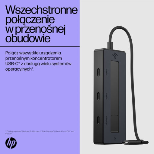 HP USB 3.2 Hub 4 Θυρών με σύνδεση USB-C & Θύρα Φόρτισης - Image 6