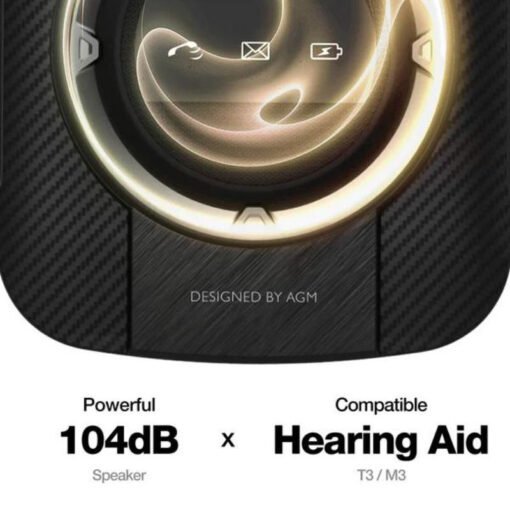 AGM M8 Flip Dual SIM Ανθεκτικό Κινητό με Μεγάλα Κουμπιά Μαύρο - Image 3