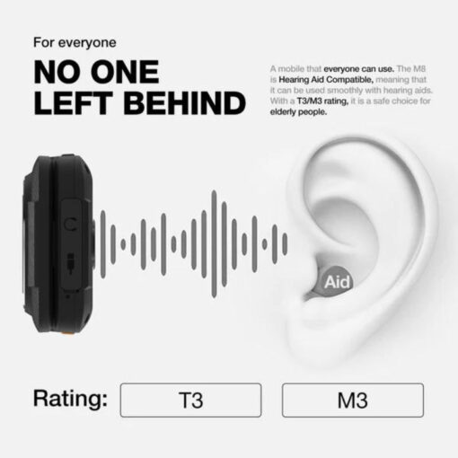 AGM M8 Flip Dual SIM Ανθεκτικό Κινητό με Μεγάλα Κουμπιά Μαύρο - Image 5