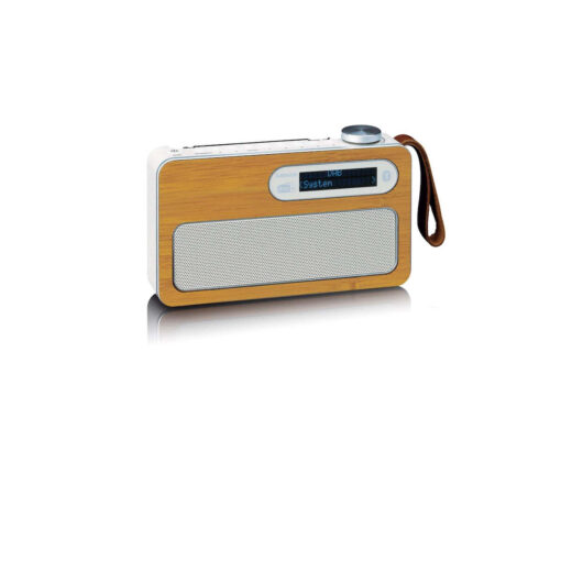 Lenco PDR-040 Bamboo Επιτραπέζιο Ραδιόφωνο Επαναφορτιζόμενο DAB+ με Bluetooth Γκρι - Image 2