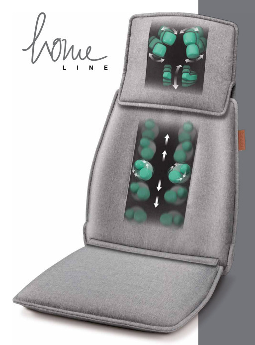 Beurer MG 330 Κάθισμα Μασάζ Shiatsu για το Σώμα Γκρι 10039 - Image 3