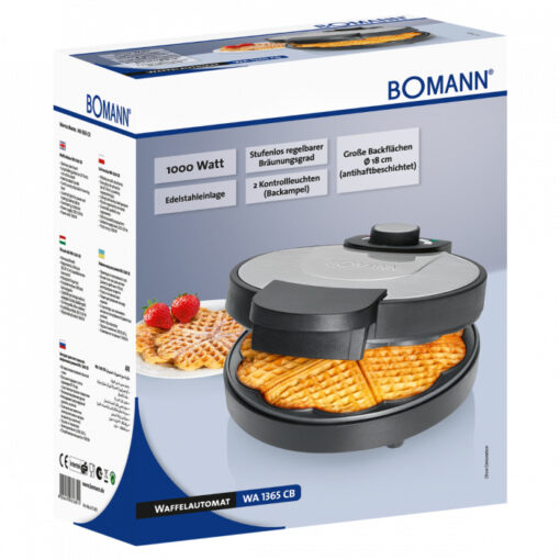 Bomann Βαφλιέρα σε Σχήμα Λουλούδι 1000W - Image 3