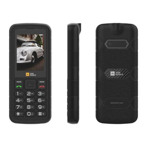 AGM M9 Dual SIM Ανθεκτικό Κινητό με Μεγάλα Κουμπιά (Ελληνικό) Μαύρο - Image 2
