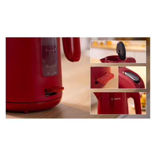 Bosch TWK2M164 1.7lt με Ισχύ 2400W Κόκκινος - Image 2