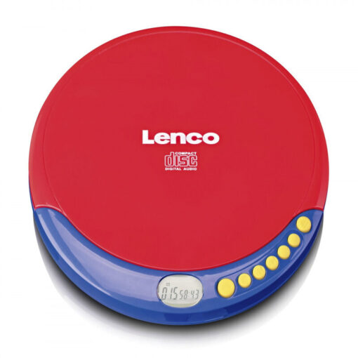 Lenco Φορητό Ηχοσύστημα CD-021KIDS με CD σε Κόκκινο Χρώμα - Image 2