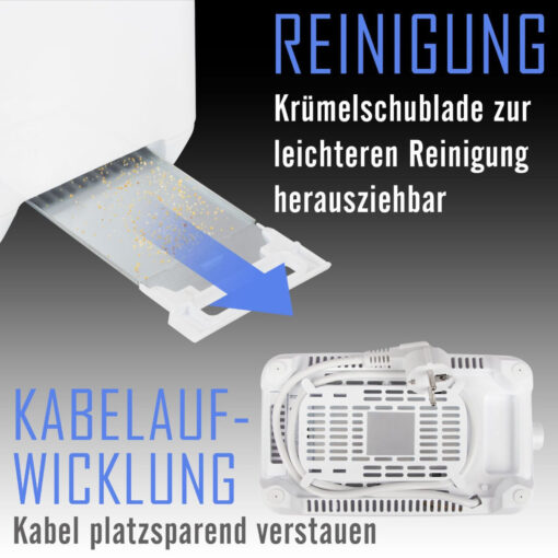 Bomann Φρυγανιέρα 2 Θέσεων 750W Λευκή - Image 5