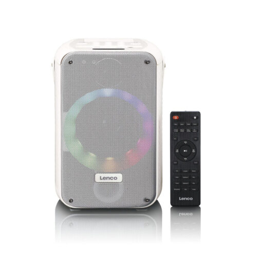 Lenco Σύστημα Karaoke με Ασύρματo Μικρόφωνo BTC-060WH σε Λευκό Χρώμα - Image 2