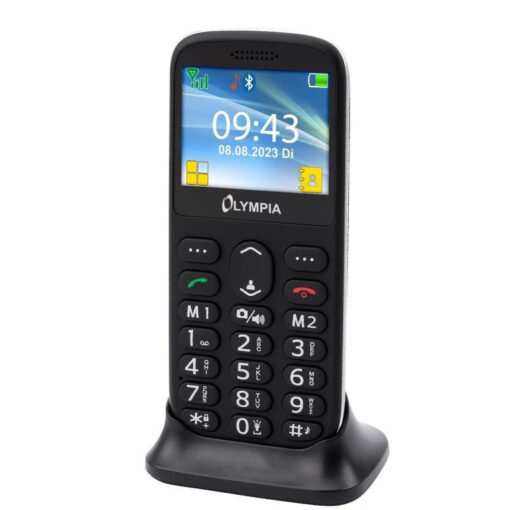 Olympia Sun Dual SIM Κινητό με Μεγάλα Κουμπιά Μαύρο - Image 2