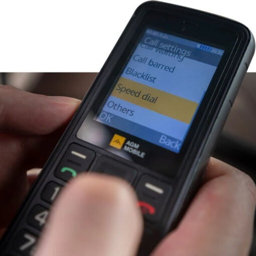 AGM M9 Dual SIM Ανθεκτικό Κινητό με Μεγάλα Κουμπιά (Ελληνικό) Μαύρο - Image 5