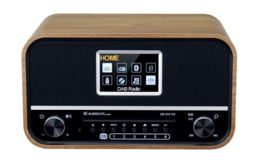 Albrecht DR 870 CD Senior Επιτραπέζιο Ραδιόφωνο Μπαταρίας DAB+ με USB Καφέ - Image 3