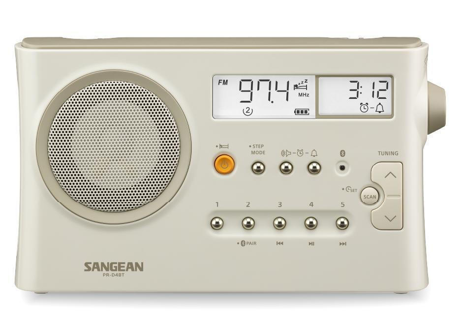 Sangean PR-D4BT Φορητό Ραδιόφωνο Μπαταρίας με Bluetooth Μπεζ