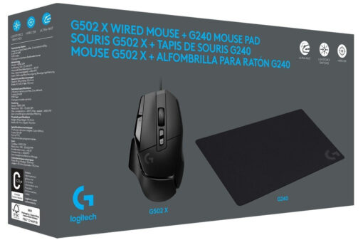 Logitech G502 X & G240 Mouse Pad - Image 2