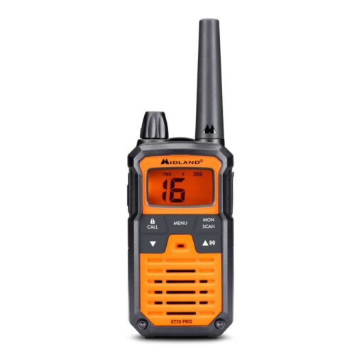 Midland Xt70 Pro Hobby Walkie Talkie με Μονόχρωμη Οθόνη Σε Πορτοκαλί Χρώμα - Image 3