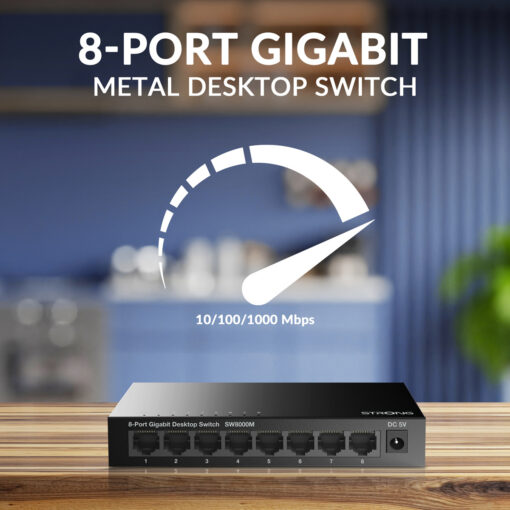 Strong Metal Desktop SW8000M Unmanaged L2 - Image 3
