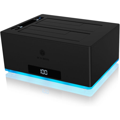 Icy Box Docking Station για 2 Σκληρούς Δίσκους SATA 3.5" / 2.5" με σύνδεση USB 3.1 / USB-C (IB-127CL-U3)
