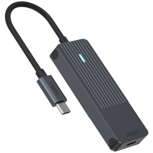 Rapoo USB 3.2 Hub 4 Θυρών με σύνδεση USB-C Γκρι - Image 4