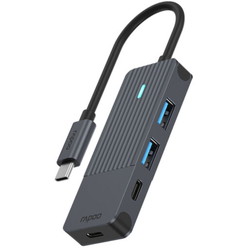 Rapoo USB 3.2 Hub 4 Θυρών με σύνδεση USB-C Γκρι