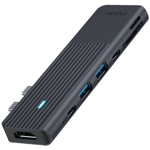 Rapoo USB-C / USB-A Docking Station με 4K PD Ethernet (11411) - Image 2