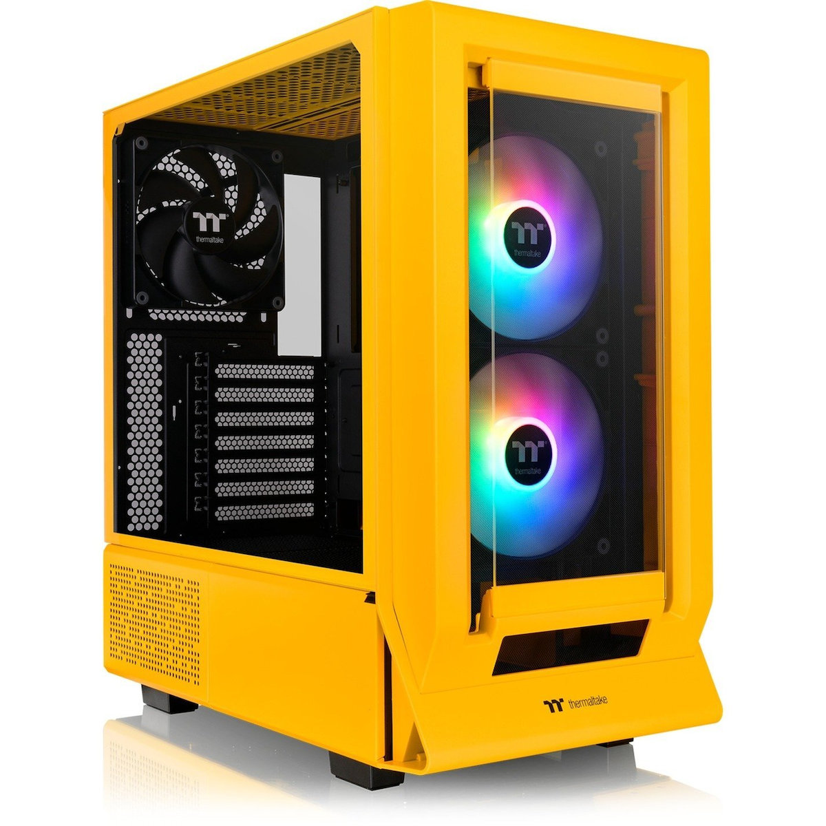 Thermaltake Ceres 350 MX Midi Tower Κουτί Υπολογιστή με Πλαϊνό Παράθυρο και RGB Φωτισμό Bumblebee