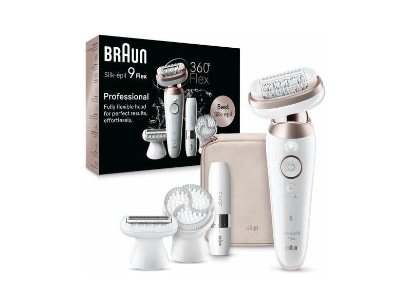 Braun Silk-épil 9 Flex 3D Αποτριχωτική Μηχανή Epilator για Πρόσωπο & Σώμα 9-360