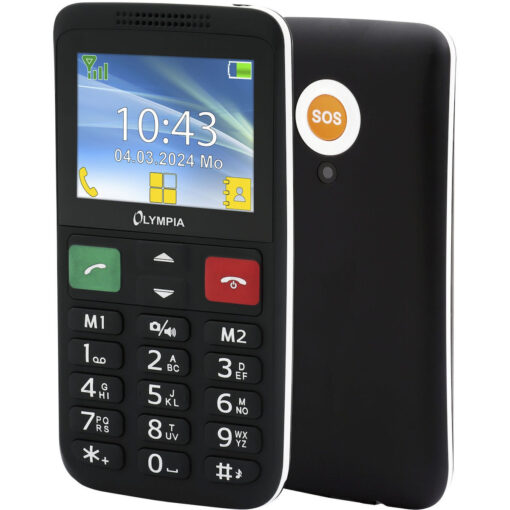 Olympia Lux Dual SIM Κινητό με Μεγάλα Κουμπιά Μαύρο