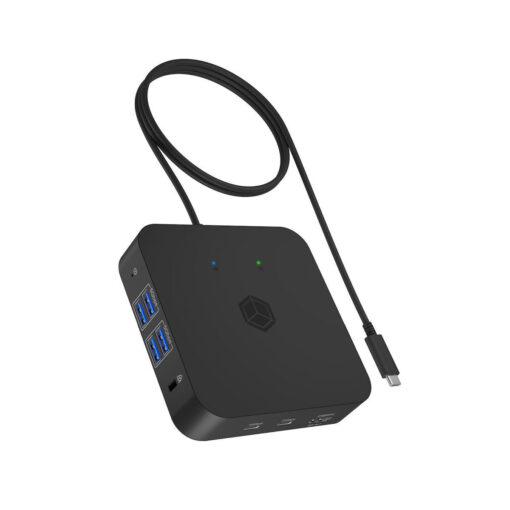 Icy Box USB-C Docking Station με HDMI 4K PD Ethernet (IB-DK4090-C)