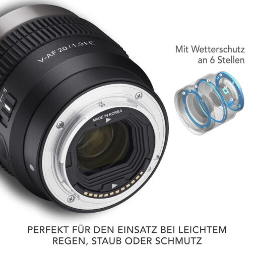 Samyang V-AF T 1,9/20 FE Full Frame για Sony FE Μount - Image 4