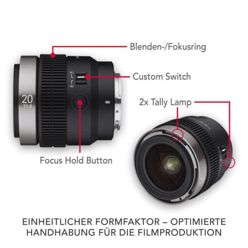 Samyang V-AF T 1,9/20 FE Full Frame για Sony FE Μount - Image 3