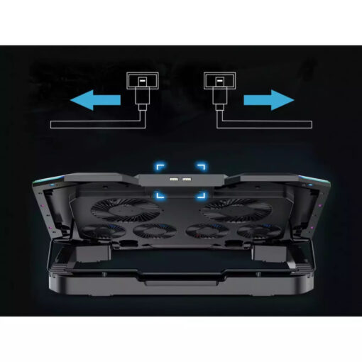 Conceptronic Ergo Cooling Pad με 6 Ανεμιστήρες και Φωτισμό - Image 4