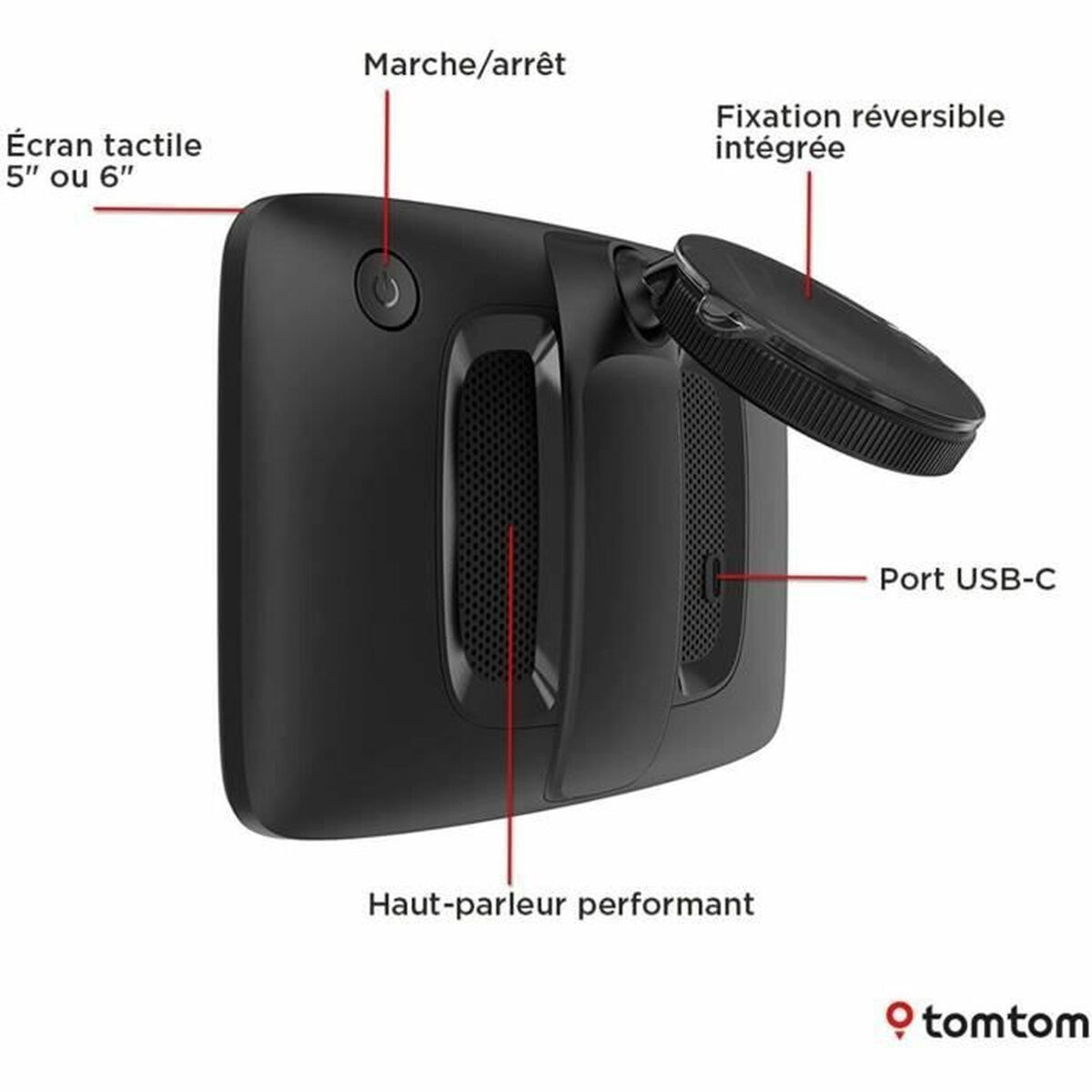 TomTom Συσκευή Πλοήγησης GPS με Οθόνη 5" Bluetooth / Wi-Fi & Card Slot - Image 2