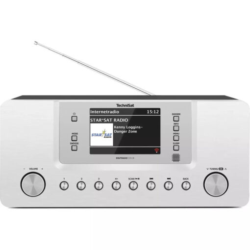 Technisat DigitRadio 574 IR Επιτραπέζιο Ραδιόφωνο Ρεύματος DAB+ με Bluetooth και USB Ασημί - Image 3