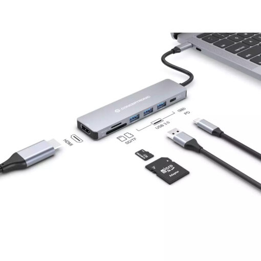 Conceptronic USB-C Docking Station με HDMI 4K PD (DONN19G) - Image 4