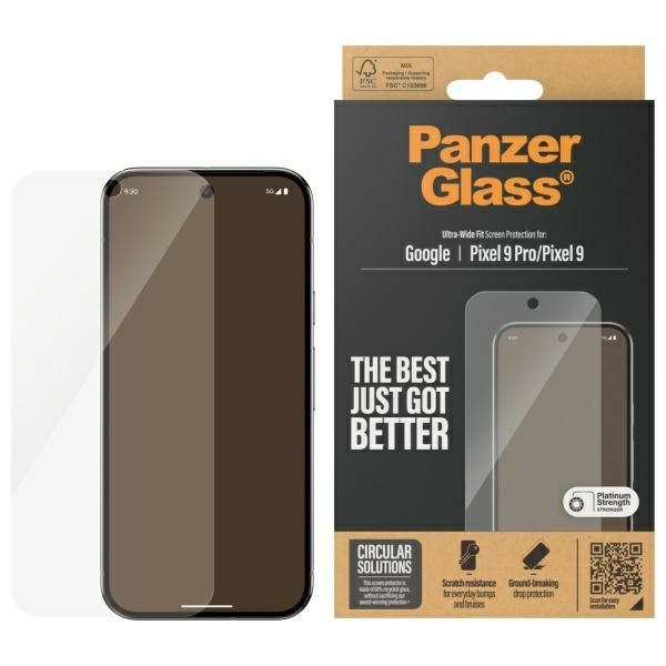 PanzerGlass Tempered Glass (Google Pixel 9, Google Pixel 9 Pro)