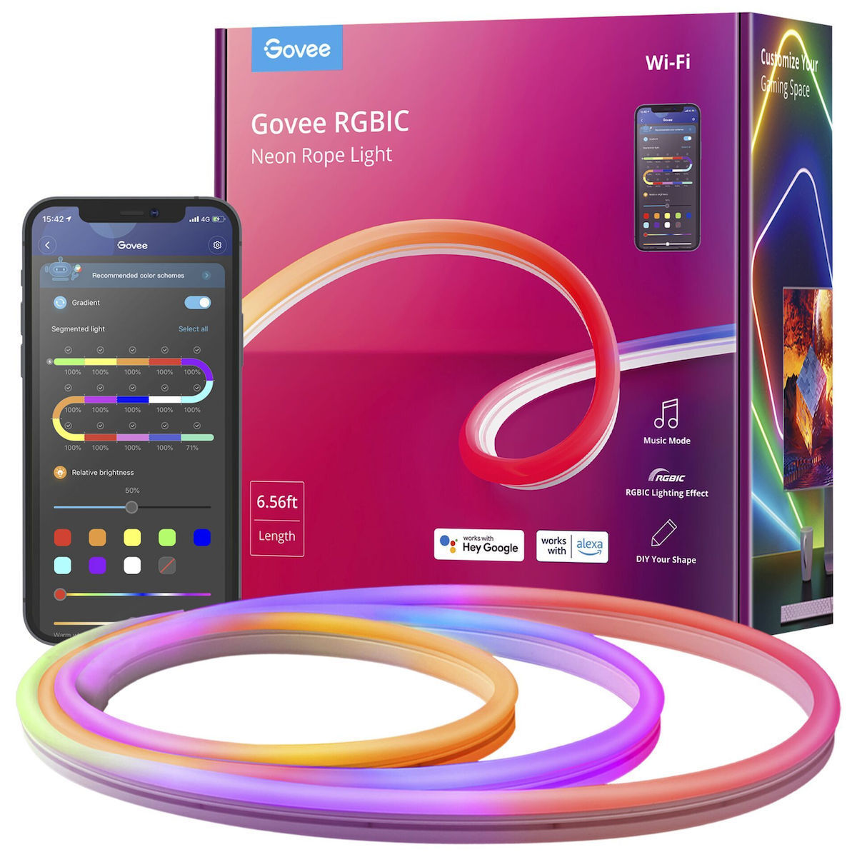 Govee Αδιάβροχη Ταινία LED Wi-Fi RGBW 2m - Image 2