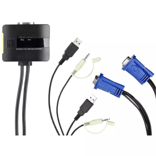 Level One 2-Port USB with Audio (KVM-0223 ) - Image 4