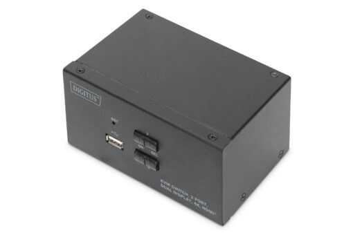 Digitus KVM Switch 2 Port Dual Display 4K HDMI