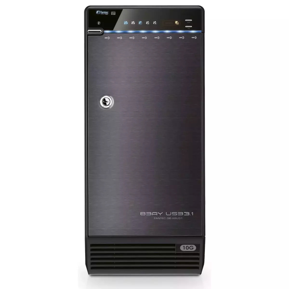 Fantec QB-X8U31 Θήκη για 8 Σκληρούς Δίσκους 3.5" SATA III με σύνδεση SATA / USB 3.1 - Image 2