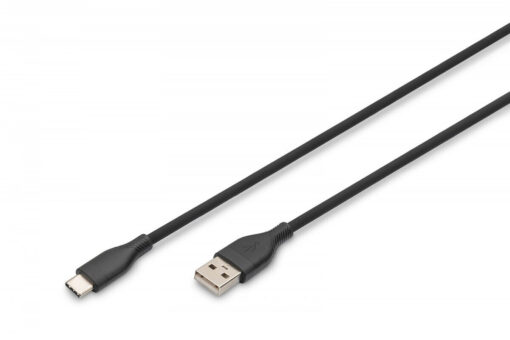 Digitus USB 2.0 USB-C male - USB-A / USB-C 0.5m (AK-300340-005-S)